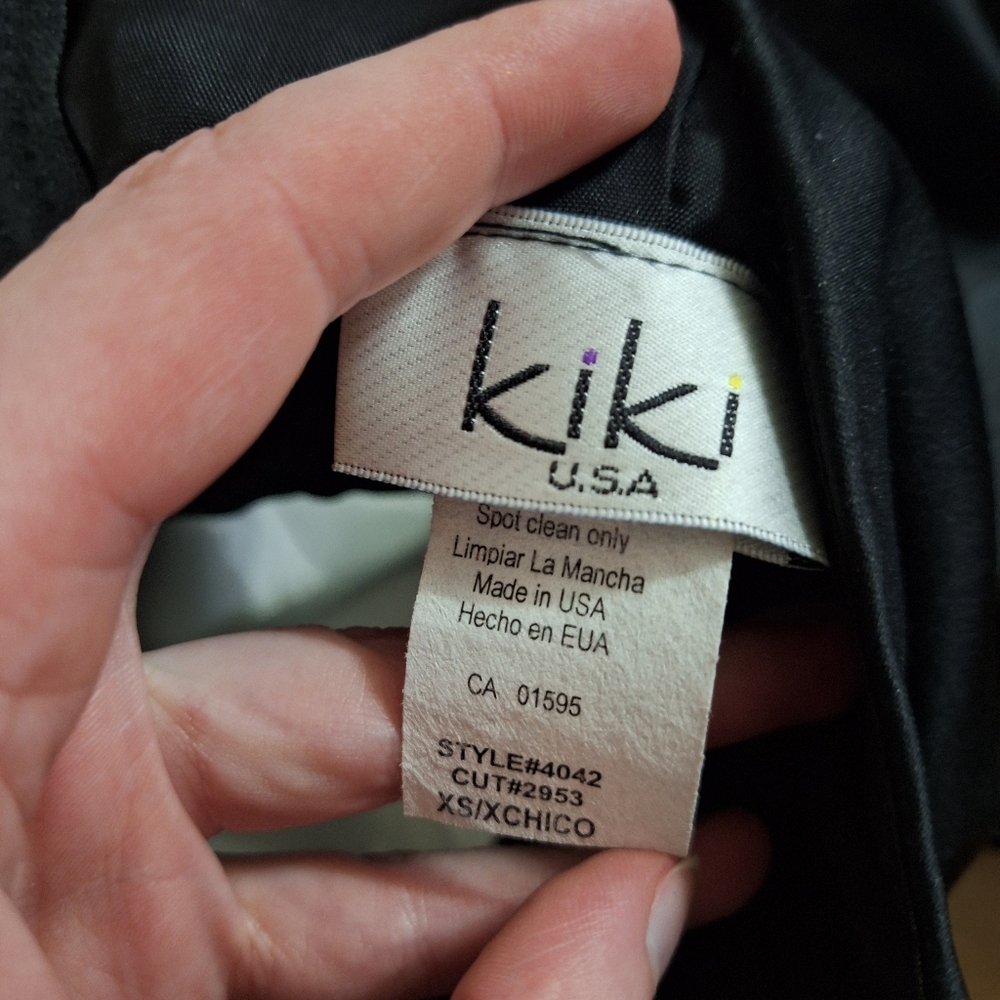 Xsmall graduation/prom black and white dress with hand sew pearls